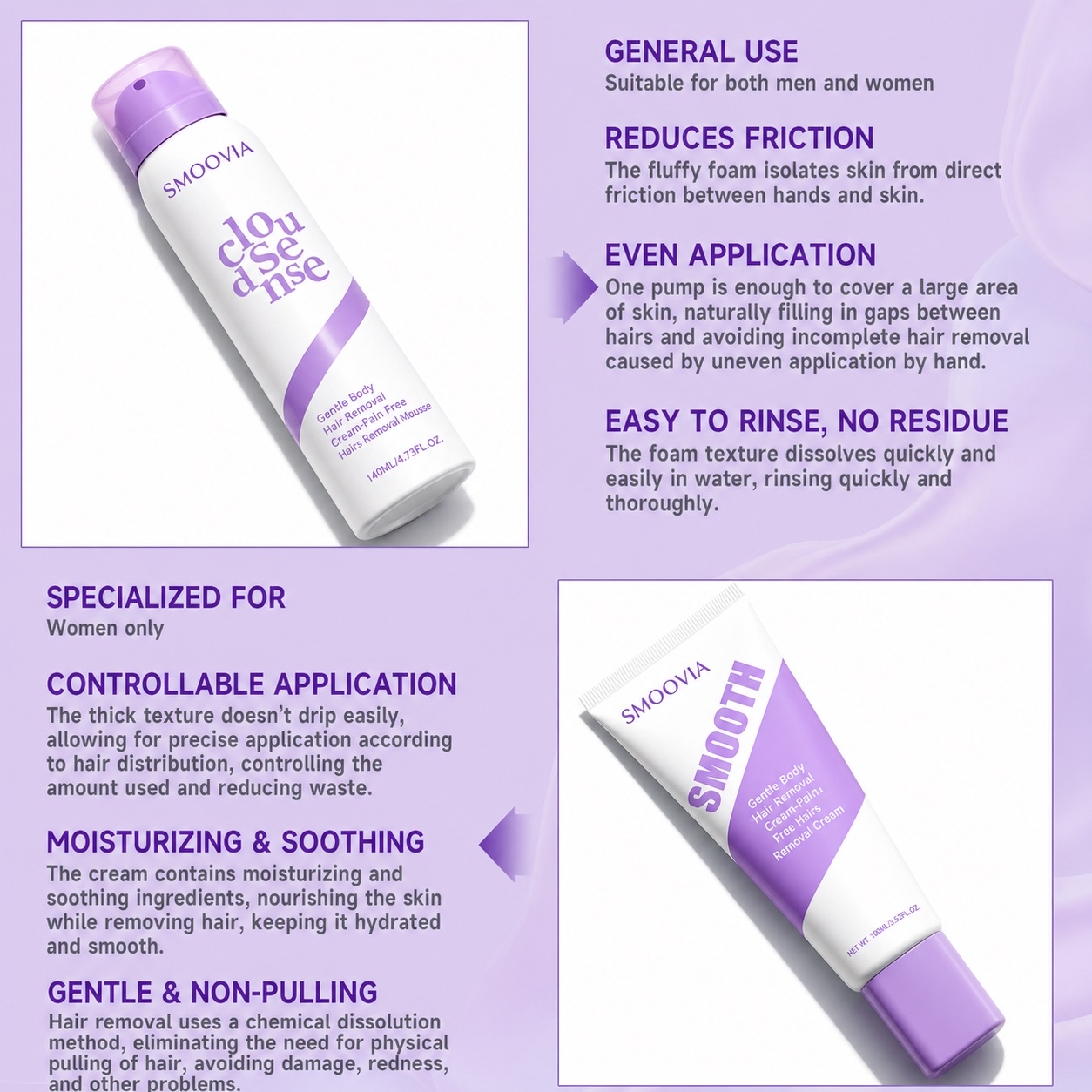 Smoovia® - Silky Smooth Hair Removal Cream